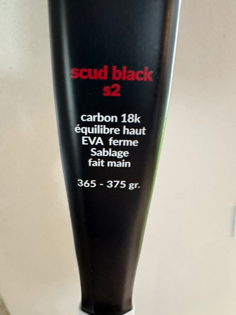 La Raquette de Padel scud® - Limited Edition - Black - Carbon 18k