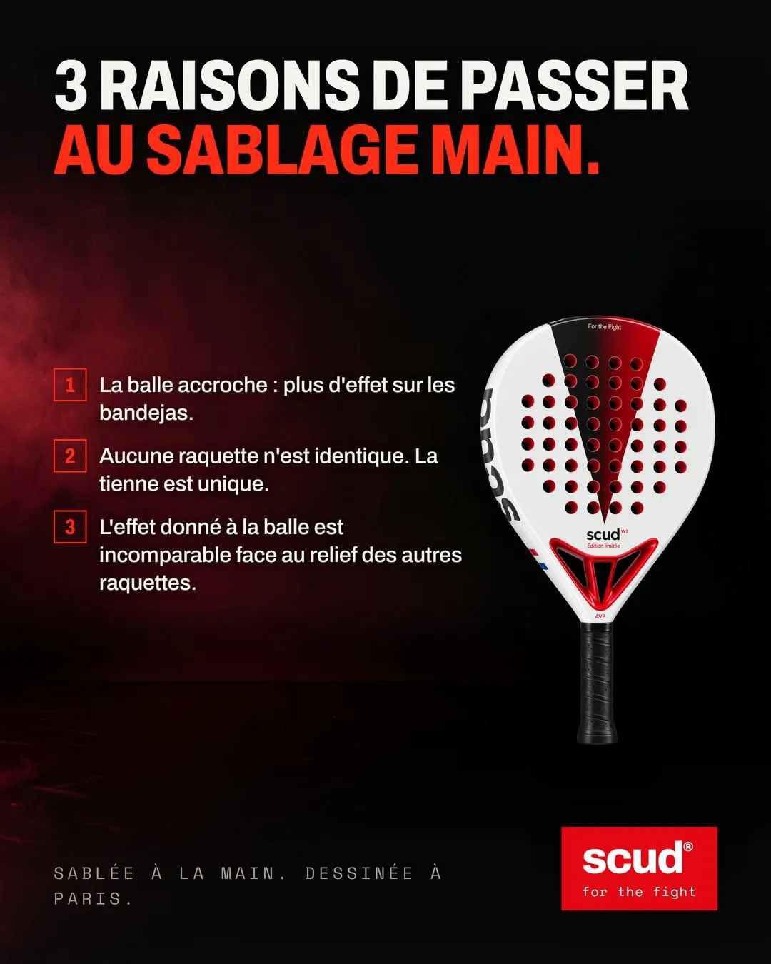 Visuel SCUD sur le sablage à la main du tamis