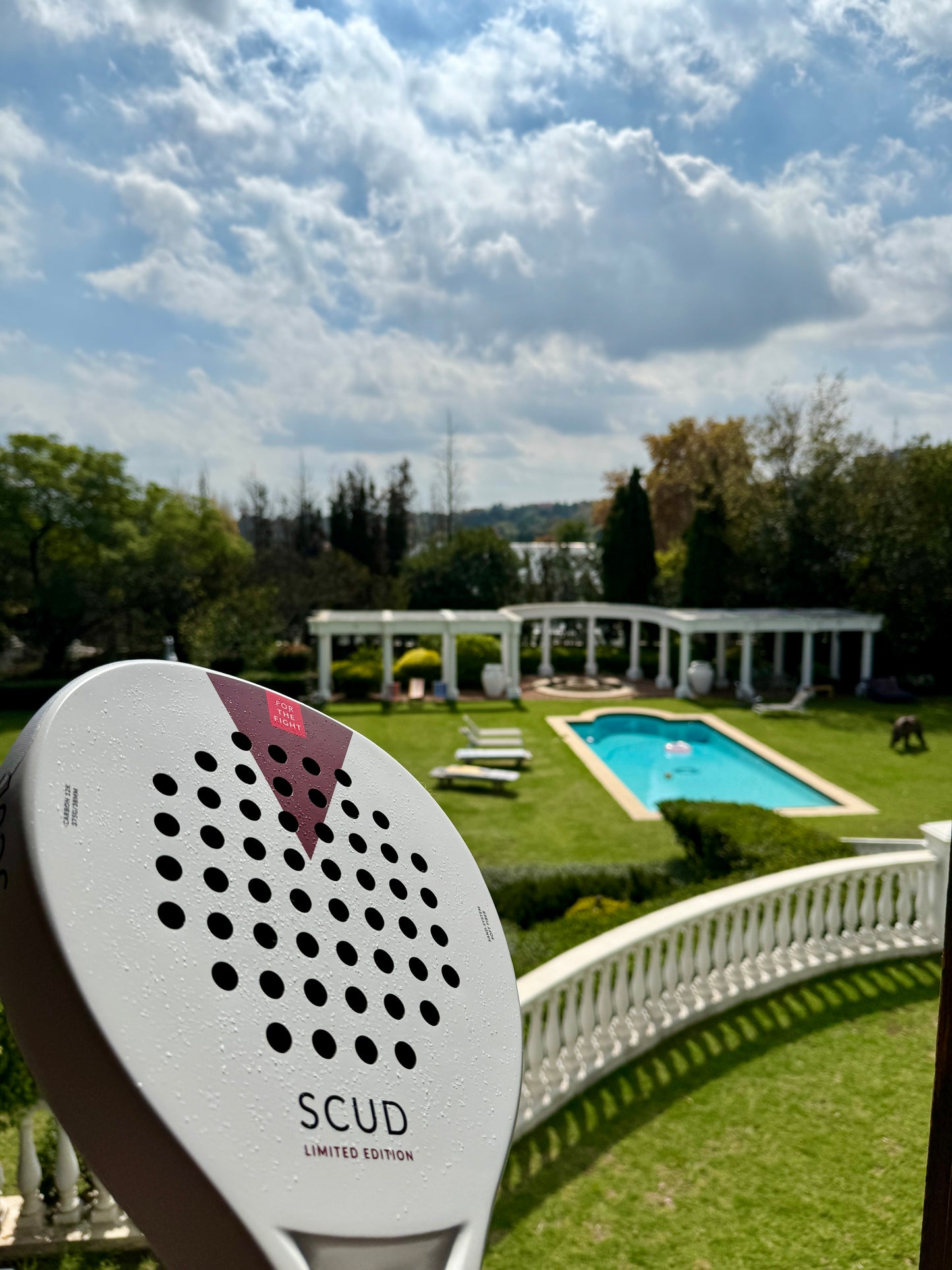 La Raquette de Padel scud® - Limited Edition - White - Carbon 12k